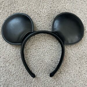 AUTHENTIC Disneyland Black “Leather” Mickey Ears